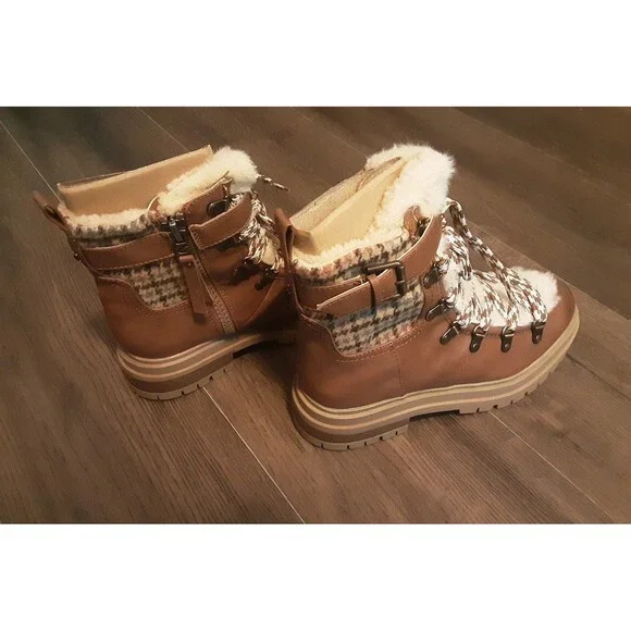 Circus Ny Women's Gretchen Hiker Boots (Dark Golden Caramel) - Size 7 M - Picture 2 of 5